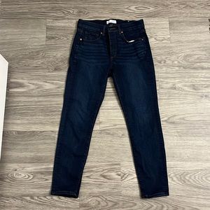 Loft dark wash skinny jeans